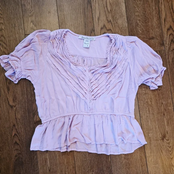 American Rag Ruffle Top - Picture 1 of 6